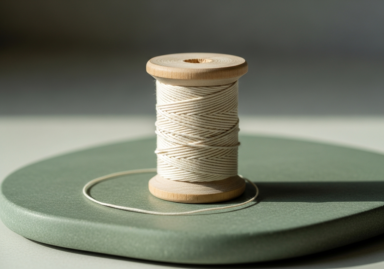 Organic Cotton Spool by Herbal fab, processes Organic cotton thread spool.