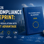 2026 EU Compliance Blueprint guide for businesses navigating sustainability, digital regulation, data protection, and corporate governance requirements.